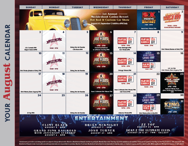 August Calendar