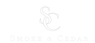 SmokeandCedarLogo_White